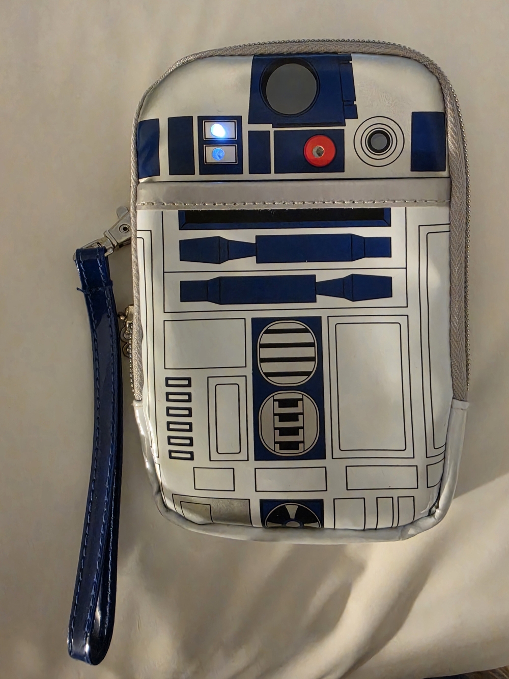 Star Wars R2-D2 Wristlet Clutch - Silver, Blue & Red Accents
